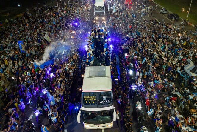 Argentinos rinktinė sugrįžo namo | Scanpix nuotr.