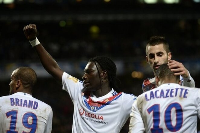 „Lyon“ žaidėjai džiaugiasi įvarčiu | AFP/Scanpix nuotr.