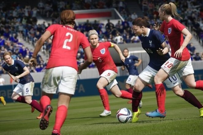 Anglijos ir Prancūzijos rinktinės FIFA žaidime | easports.com nuotr.