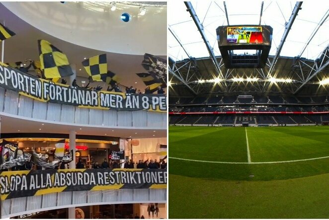 AIK fanai ir „Friends Arena“ | „Scanpix“ ir instagram.com nuotr.