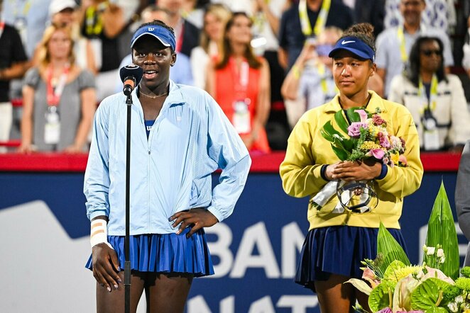 Victoria Mboko ir Naomi Osaka | Scanpix nuotr.