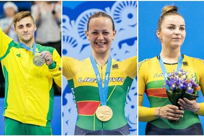 Robertas Tvorogalas, Simona Krupeckaitė ir Miglė Marozaitė | LTOK nuotr.