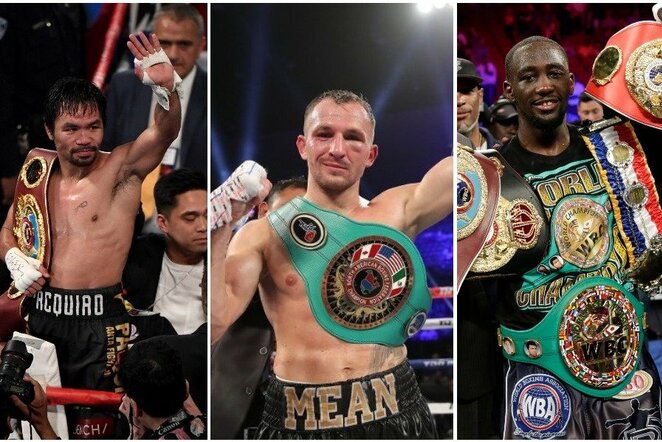 Manny Pacquiao, Egidijus Kavaliauskas ir Terence'as Crawfordas | Scanpix nuotr.