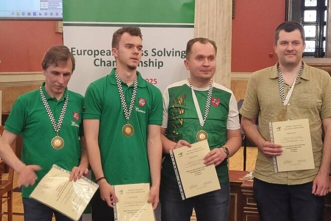 Lietuvos šachmatų uždavinių sprendimo rinktinė | Organizatorių nuotr.