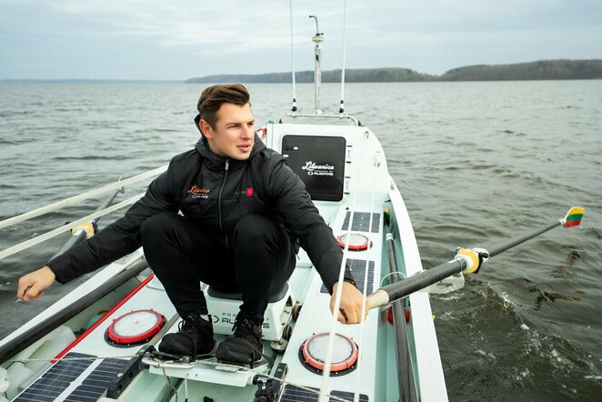 Aurimas Valujavičius per 110 dienų bandys perplaukti Atlanto vandenyną valtimi | Vytauto Dranginio nuotr.