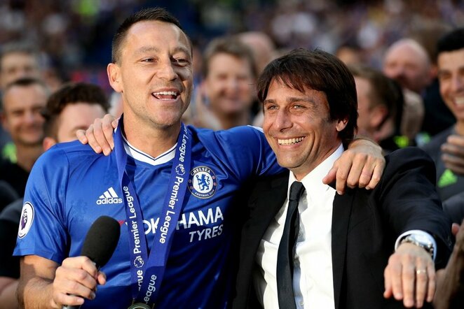 Johnas Terry ir Antonio Conte | Scanpix nuotr.