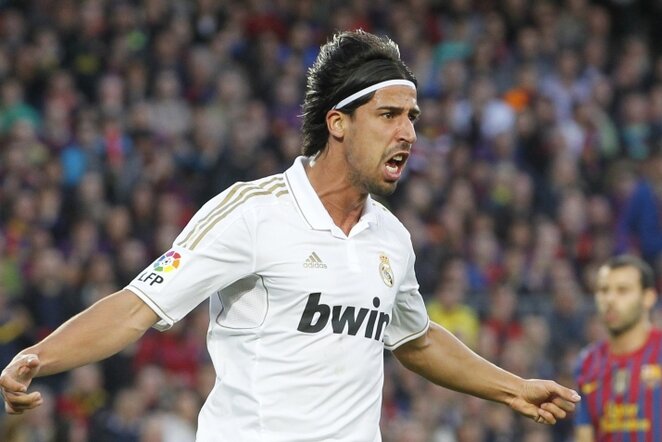Sami Khedira džiaugiasi rekordiniu įvarčiu | REUTERS/Scanpix nuotr.