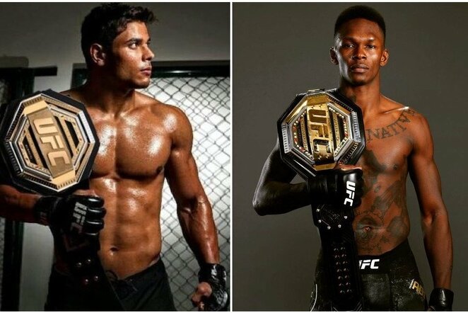 Paulo Costa ir Israelis Adesanya | Instagram.com nuotr