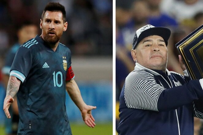 Lionelis Messi ir Diego Maradona | Scanpix nuotr.