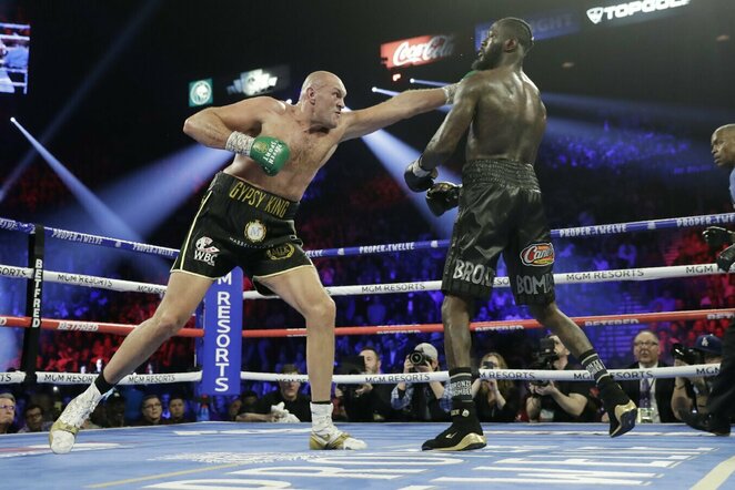 Tysonas Fury ir Deontay Wilderis | Scanpix nuotr.