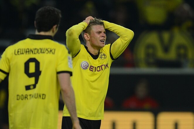„Borussia“ žaidėjai nusiminę, kad neišnaudojo progų | AFP/Scanpix nuotr.