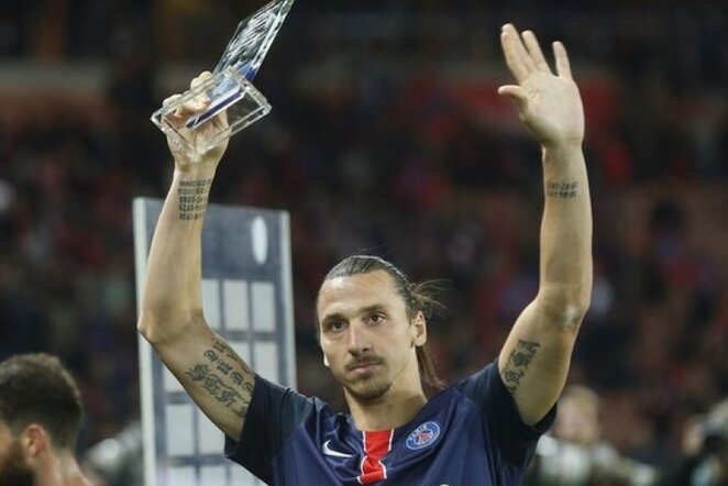 Zlatanas Ibrahimovičus įsirašė į PSG klubo istoriją | AFP/Scanpix nuotr.