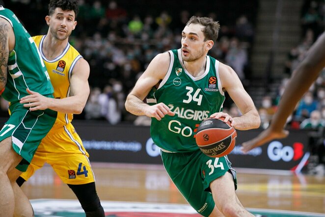 „Žalgiris“ – „Maccabi“ rungtynių akimirka | Eriko Ovčarenko / BNS foto nuotr.