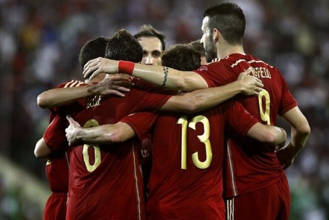 Ispanijos futbolininkai | AFP/Scanpix nuotr.