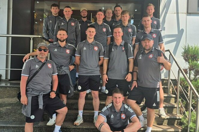 Lietuvos mažojo futbolo rinktinė jau Kišiniove | Organizatorių nuotr.