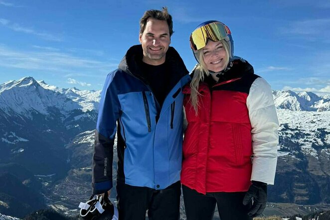 Rogeris Federeris ir Lindsey Vonn | Instagram.com nuotr