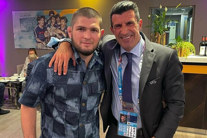 Chabibas Nurmagomedovas ir Luisas Figo | Instagram.com nuotr