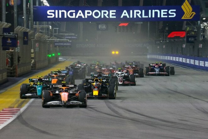 Singapūro GP lenktynės | „Stop“ kadras