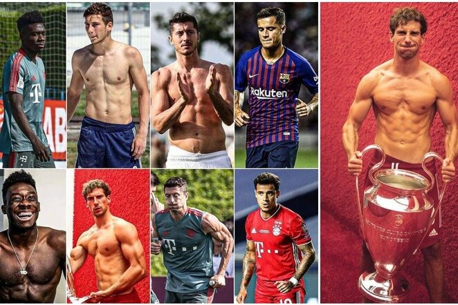 „Bayern“ futbolininkų kūnų transformacijos – pribloškiančios | Instagram.com nuotr