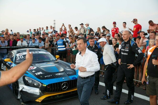 „Aurum 1006 km lenktynių“ finišas ir podiumas | Eriko Ovčarenko / BNS foto nuotr.