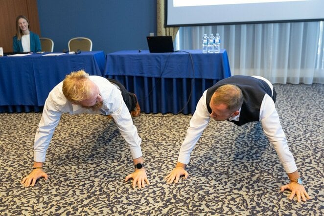 Apie teises ir pareigas sporte – sportininkų atstovės mokymuose | Sauliaus Čirbos nuotr.