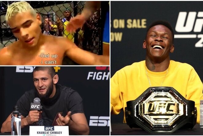 Paulo Costa, Chamzatas Čimajevas ir Israelis Adesanya | „Scanpix“ ir instagram.com nuotr.