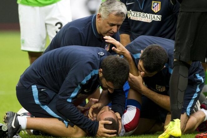 Mario Suarezas patyrė traumą | AFP/Scanpix nuotr.
