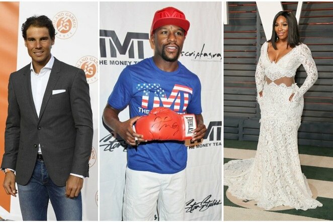 Rafaelis Nadalis, Floydas Mayweatheris ir Serena Williams | Scanpix nuotr.