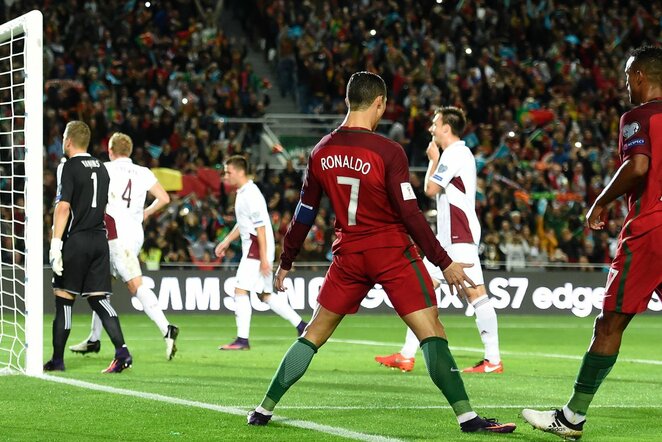 Cristiano Ronaldo švenčia įvartį | Scanpix nuotr.