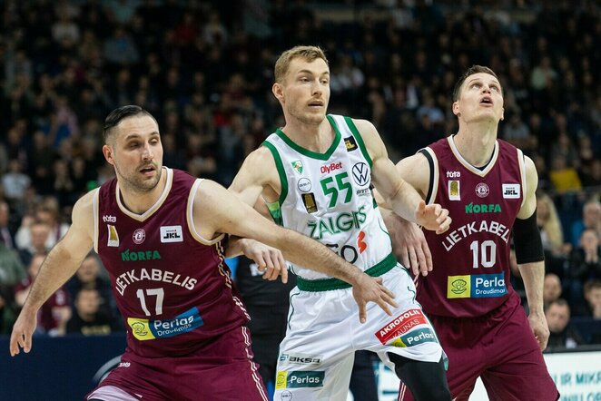 „Lietkabelis“ – „Žalgiris“ rungtynių akimirka | Pauliaus Peleckio / BNS foto nuotr.