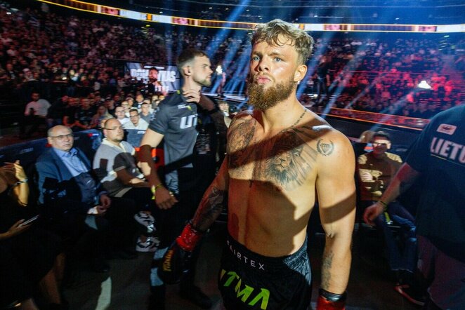 Dominykas Dirkstys – Naglis Kanišauskas kovos akimirka | Teodoro Biliūno / BNS foto nuotr.