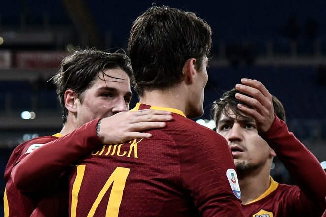 „AS Roma“ – „Sassuolo“ rungtynių akimirka  | Scanpix nuotr.
