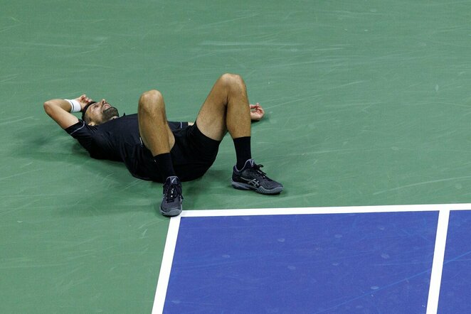 Novakas Djokovičius – Mariano Navone mačo akimirka | EPA nuotr.