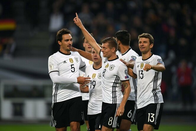 Vokietijos – Čekijos rungtynių akimirka | Scanpix nuotr.