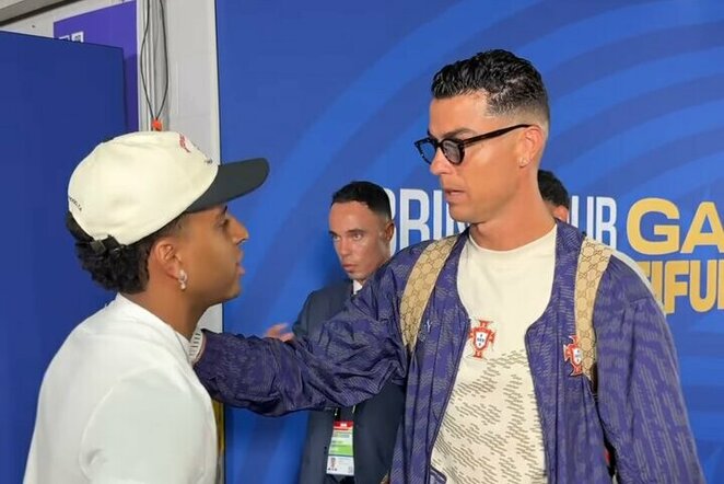 Rodrygo ir Cristiano Ronaldo | Stop kadras