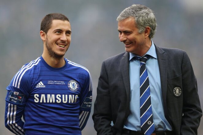 Edenas Hazardas ir Jose Mourinho | Reuters/Scanpix nuotr.