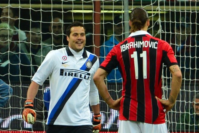 Julio Cesaras ir Zlatanas Ibrahimovičius | AFP/Scanpix nuotr.
