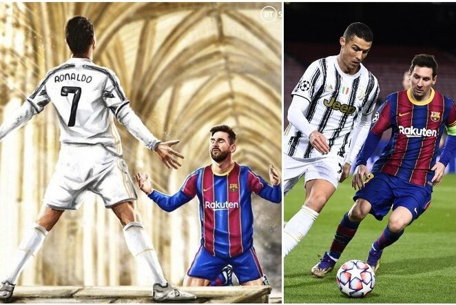 Cristiano Ronaldo ir Lionelis Messi | „Scanpix“ ir instagram.com nuotr.