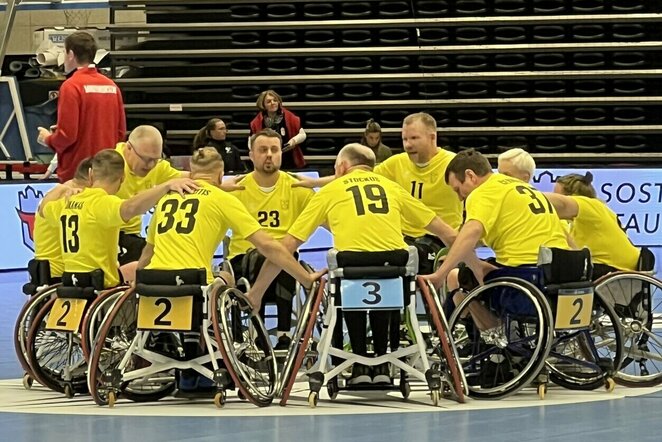 Lietuvos rankinio vežimėliuose rinktinė | rankinis.lt nuotr.