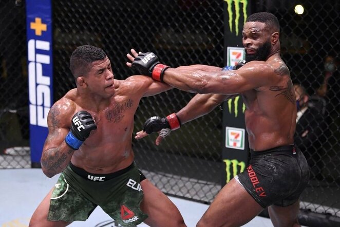 Gilbertas Burnsas ir Tyronas Woodley | Instagram.com nuotr