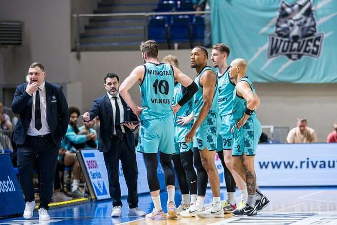 „CBet“ – „Wolves Twinsbet“ rungtynių akimirka | Roko Lukoševičiaus/LKL nuotr.