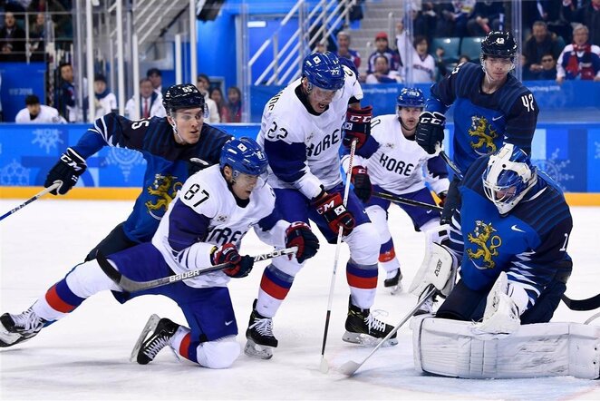 Suomijos ir Pietų Korėjos rinktinių rungtynės | Scanpix nuotr.