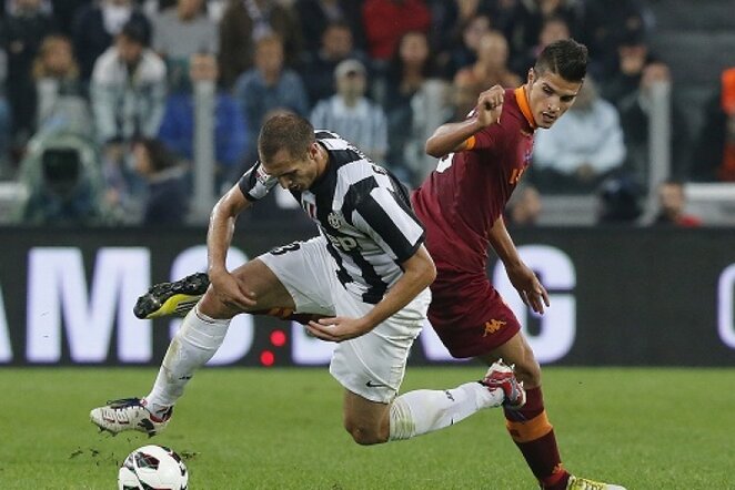 Turino „Juventus“ ir „Roma“ ekipų rungtynių akimirka | Reuters/Scanpix nuotr.