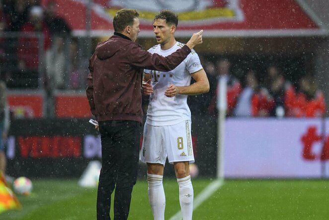 Julianas Nagelsmannas ir Leonas Goretzka  | Scanpix nuotr.