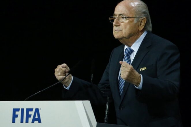 Seppas Blatteris perrinktas FIFA prezidentu penktai kadencijai | AFP/Scanpix nuotr.