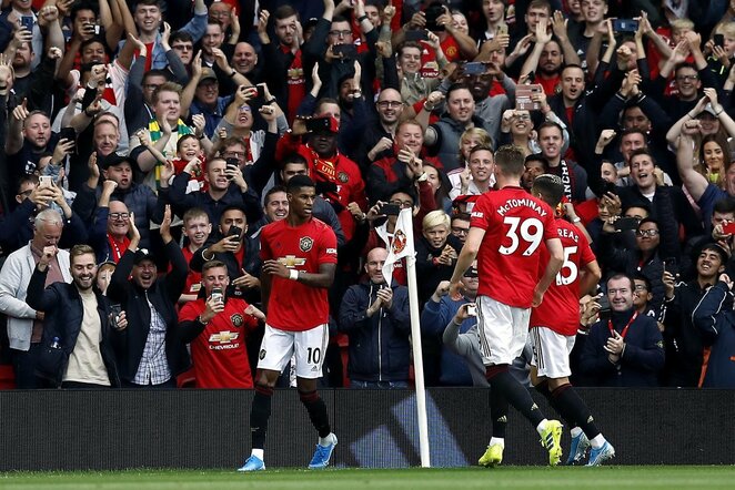 „Manchester United“ ir Londono „Chelsea“ rungtynių akimirka | Scanpix nuotr.