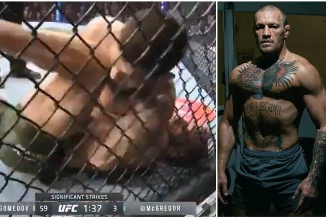 Conoras McGregoras ir Chabibas Nurmagomedovas | „Twitter“ nuotr.