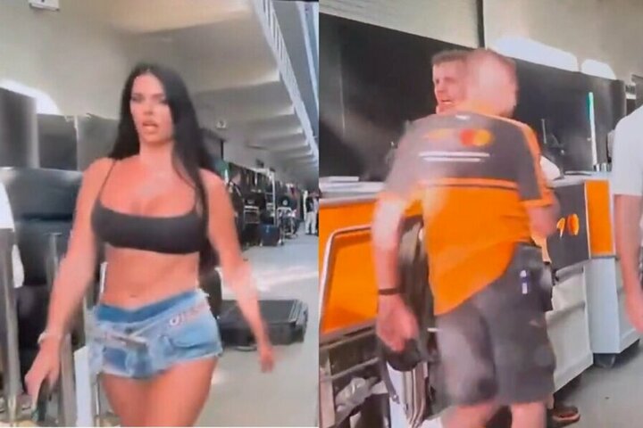 Ivana Knoll ir „McLaren“ mechanikas | „Stop“ kadras