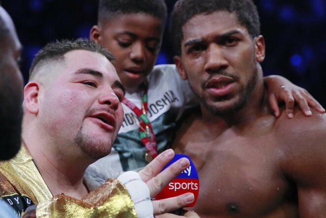 Andy Ruizas ir Anthony Joshua | Scanpix nuotr.
