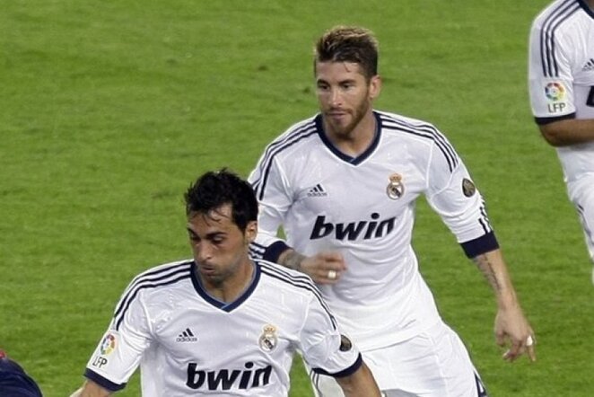 Alvaro Arbeloa ir Sergio Ramosas | Reuters/Scanpix nuotr.